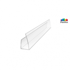 Профиль для поликарбоната ROYALPLAST UP торцевой прозрачный 10мм 2100мм Профиль для поликарбоната ROYALPLAST UP торцевой прозрачный 10мм 2100мм