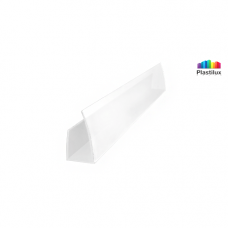 Профиль для поликарбоната ROYALPLAST UP торцевой белый-матовый 8мм 2100мм Профиль для поликарбоната ROYALPLAST UP торцевой белый-матовый 8мм 2100мм